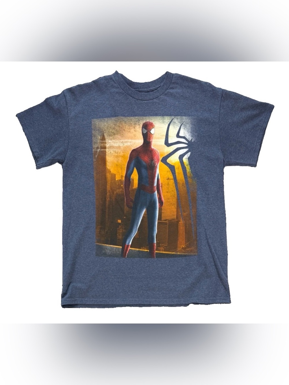 The Amazing Spider-Man 2 Andrew Garfield Movie Promo T Shirt Men's Medium Blue - Picture 1 of 4